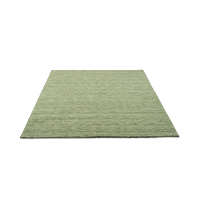 Theko Hand Loomed Wool Light Green Rug Wayfair.co.uk